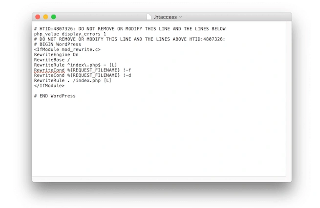 View/Edit .htaccess file