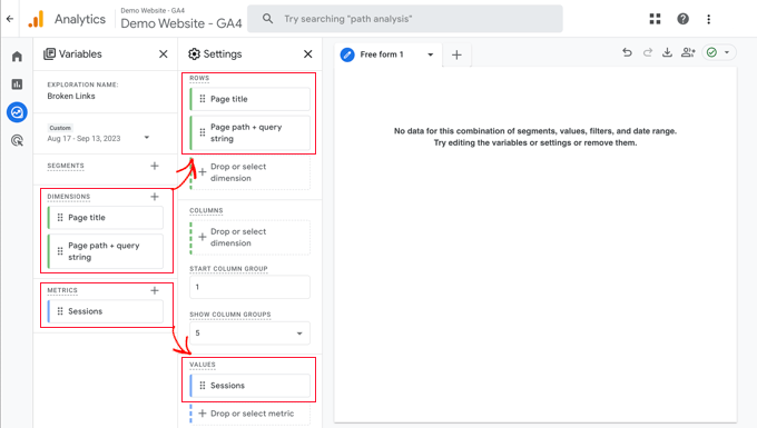 Adding Metrics to Your Report