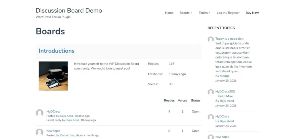 WP Discussion Board a user-friendly WordPress plugin designed to smoothly integrate forums into your website.