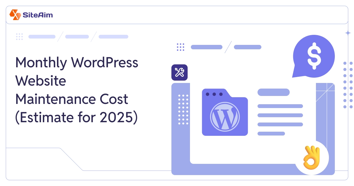 WordPress website maintenance cost